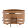 Купель BentWood круглая из дуба (D=1,80 м.), h=1 м. Натуральная Премиум для сауны фото - 4 BentWood круглая из дуба (D=1,80 м.), h=1 м. Натуральная Премиум купель фото фото - 4